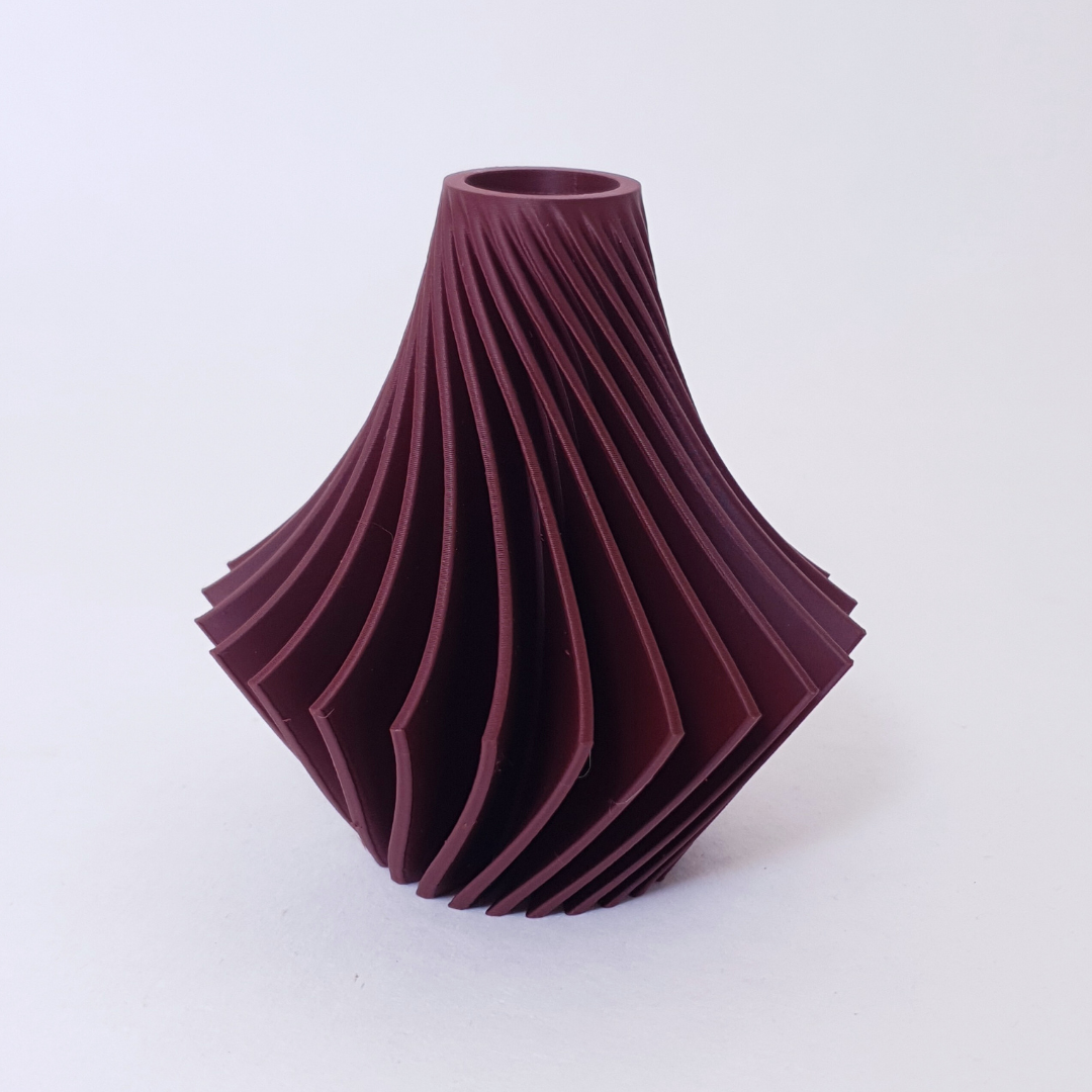 Vase bordeaux design elegance Vasotopia decoration interieur